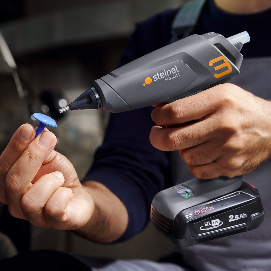 Heissklebepistole MobileGlue 3011 KF 18V 200°C Akku Koffer 3×Ø11mm