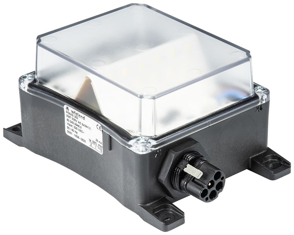 Lampada LED Wieland RST 230VAC 2x3W, 300lm 5000K IN:1×RST20i5 OUT:2×RST20i5