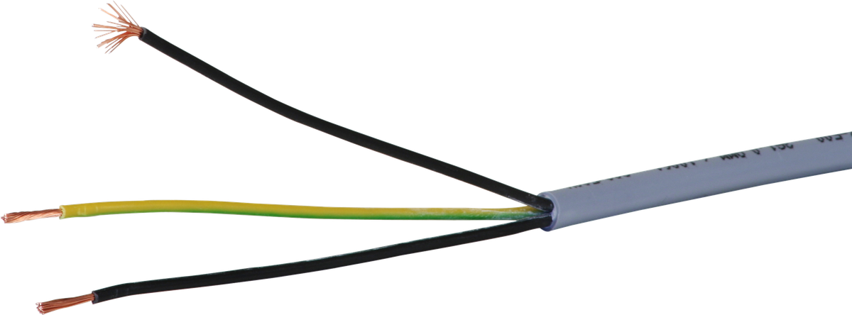 Câble de commande LiYY 3×1mm² numéroté gris