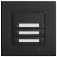 UP-KNX-Taster RGB EDIZIO.liv SNAPFIX® Temperaturfüh.o.LED Pap.6×T 1-Tbed.sz