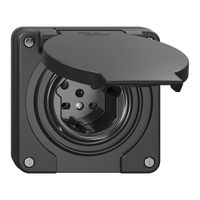 NUP-Steckdose NEVO, 1×T15, IP21, schwarz
