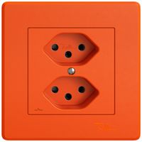 Prise ENC EDIZIO.liv SNAPFIX® 2×T13 1×S ora