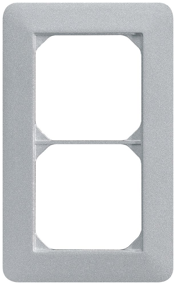 UP-Abdeckrahmen kallysto.trend 2×1 arktis 94×154mm