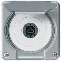 Contatto rotativo a chiave INC robusto IP55 all con coperchio s.cilindro inv.