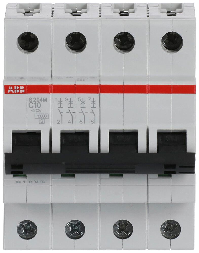 Leitungsschutzschalter ABB S204M-C10 10A C 10kA
