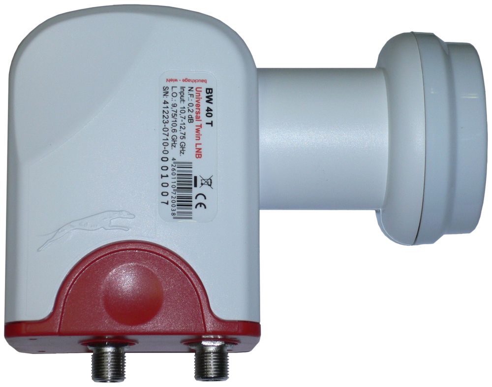 Système d'aliment.WISI univer. LNB Twin OC32B Ø40mm