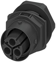 Passaggio a parete PX IPD W presa 3P 20A 500V M20 nero IP66