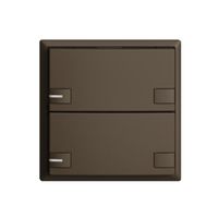 KNX-Taster RGB EDUE, 250mW, m.RGB-LED, 2×Taste, 2×Tastenb., cof