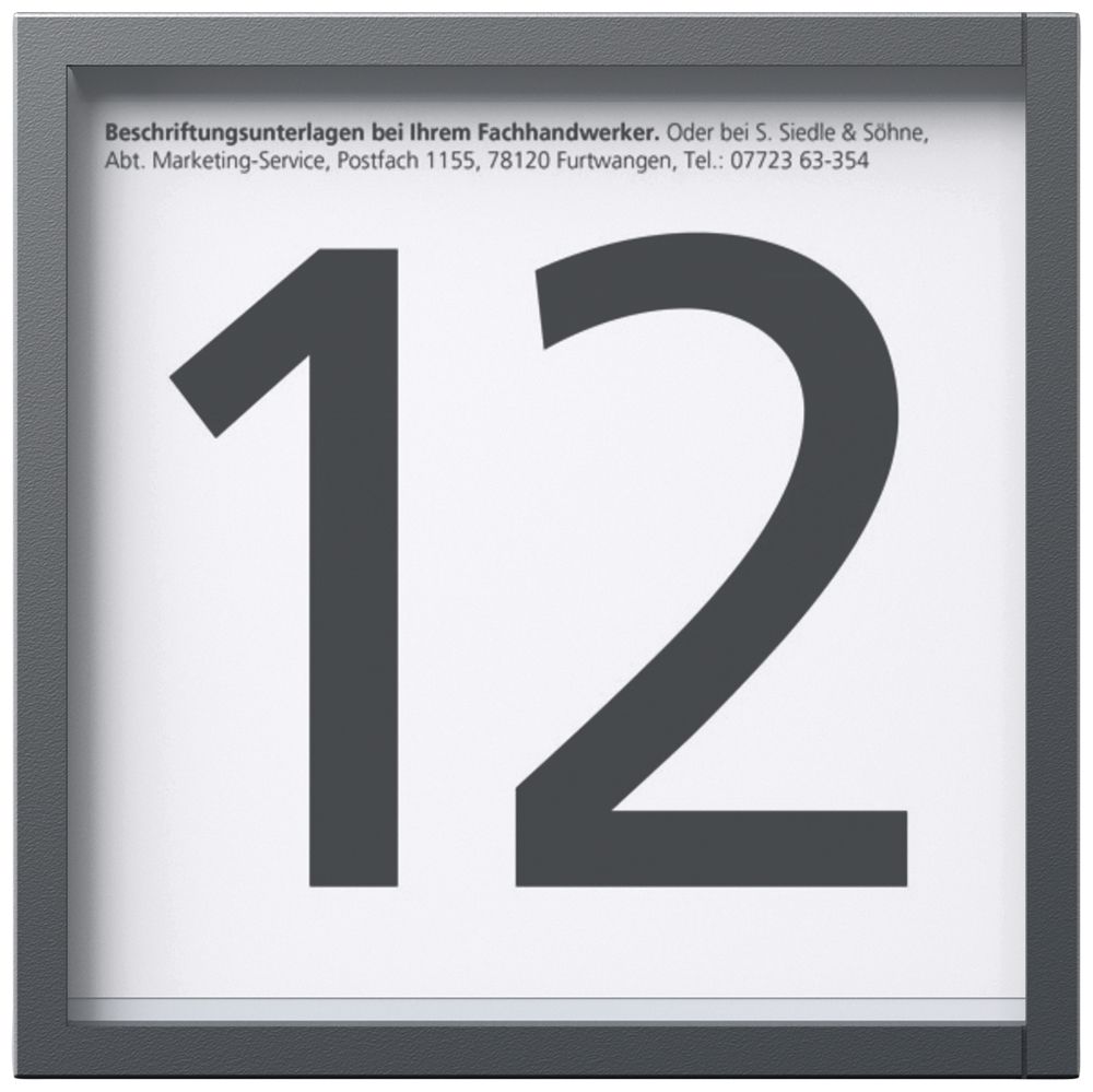 Module info LED Siedle indépendant du système matière synthétique gris