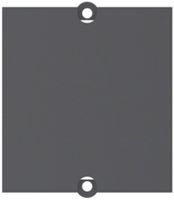 Copertura cieca per Desk 2 presa multipla, nero