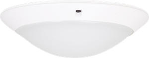 Plafoniera/applique Legrand Chartres T1 E27 75W IP54 Ø296×95mm bianco
