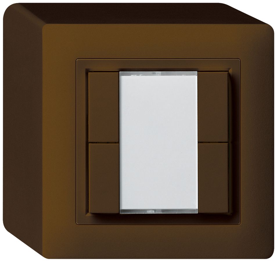 AP-Universaltaster 4×kallysto ohne LED braun