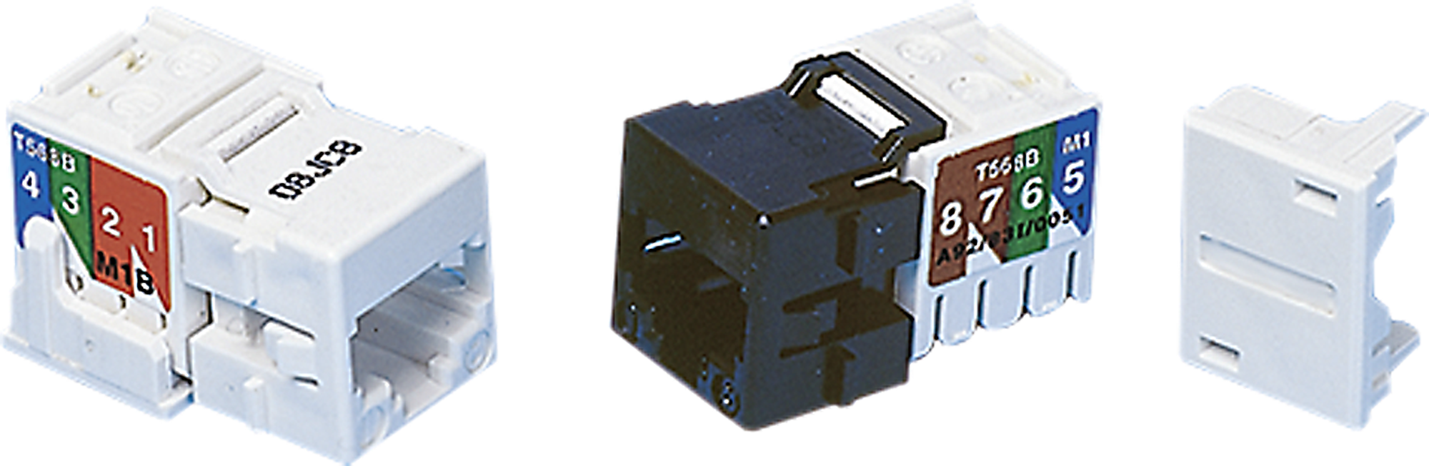 Anschl-Modul KAT.5 1xRJ45 ws