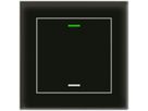 Pulsante KNX RGBW INC MDT BE-GTL1TS.01S 1t/2a temp.vetro nero "neutrale"