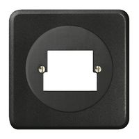 UP-Frontset FH 2×TT/2×RJ45 ITplus schwarz