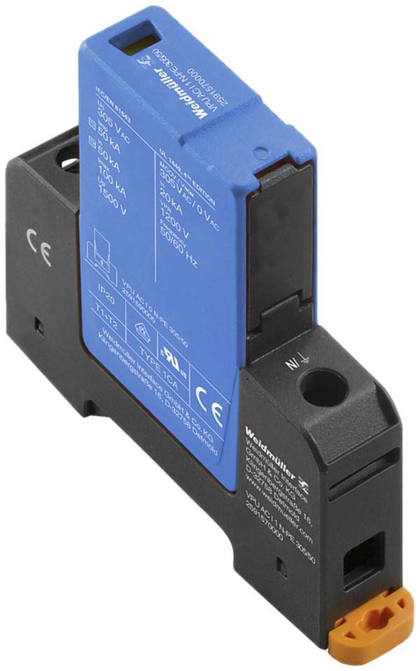 Parasurtension Weidmüller VPU AC I 1 N-PE 305/50