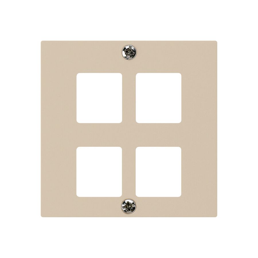 Placca frontale HMS kallysto per 4 moduli beige