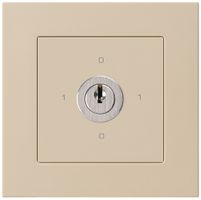 UP-Drehschalter kallysto.pro 0/1L beige mit Schloss Kaba 8