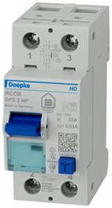 Interruttore differenziale DOEPKE DFS 2 HP 2P 230V 25A 0.03A B+ 6kA 2UM