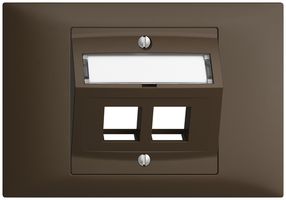 EB-Montageset EDIZIOdue BKE, mit Schrägauslasshaube 2×Keystone coffee