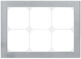 Abdeckrahmen KAL.art 2×3 154×214mm Edelstahl gebürstet