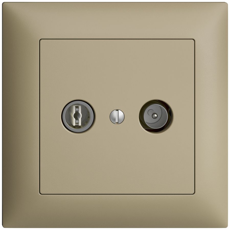 UP-TV-R-Dose EDIZIOdue 19dB sand Breitbanddose 5…2000MHz, FMI