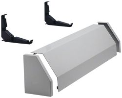 Rangierkanal Hager univers 4-feldig 1050mm grau