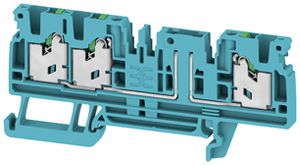 Borne de passage joignable WM SDT 3C 0.5…2.5mm² 20A/500V snap-in DIN35 bl