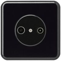 UP-Antennendose basico TV-R 23dB Durchgangsdose schwarz