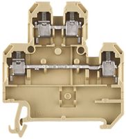 Mehrstock-Reihenklemme Weidmüller DK Q Schraub.4mm² 2 Etagen TS35 beige