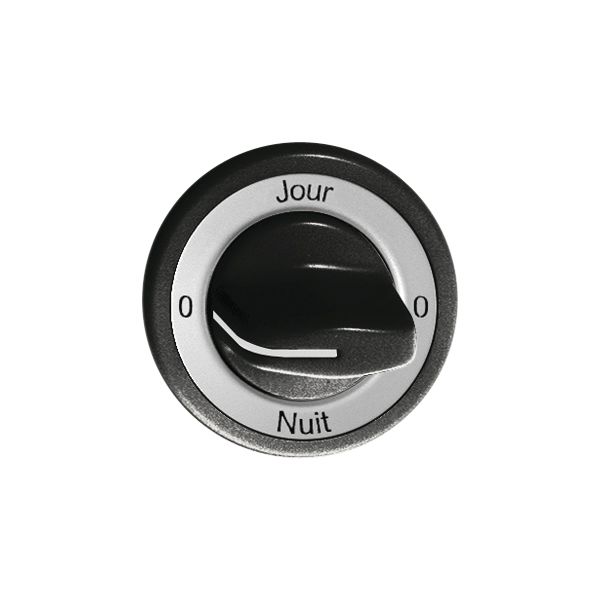 Kit frontale 0-Jour-0-Nuit nero per interr.rotativo