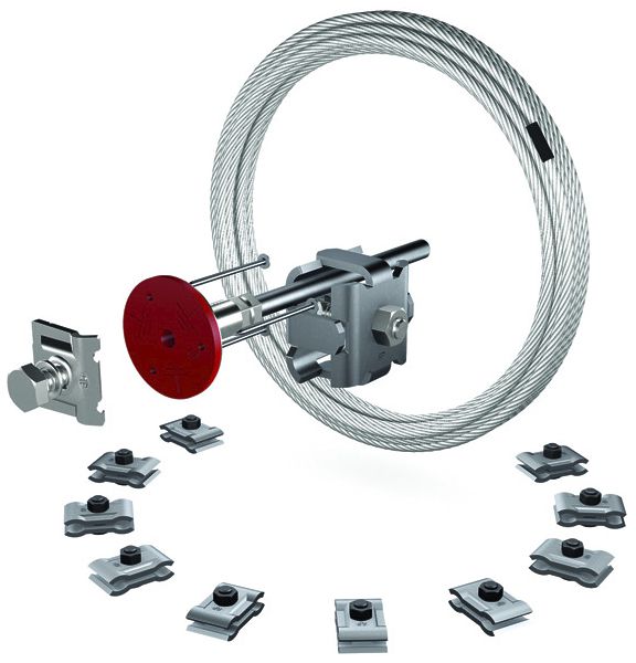 Fundamenterdungsset Flury FE82 Stahlseil verzinkt 75mm², L=50m