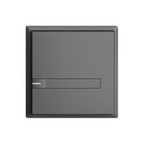 KNX-Taster RGB EDUE, 250mW, m.RGB-LED, m.Papiereinlage, 1×Taste, 1×Tastenb., dgu