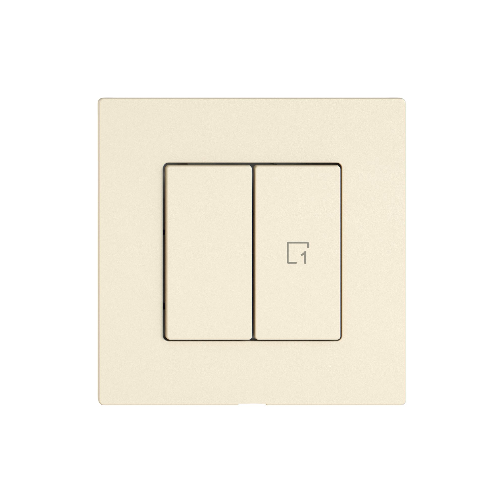 Commande pour interrupteur EDIZIO.liv Wiser SNAPFIX® 1C scène 2T cr