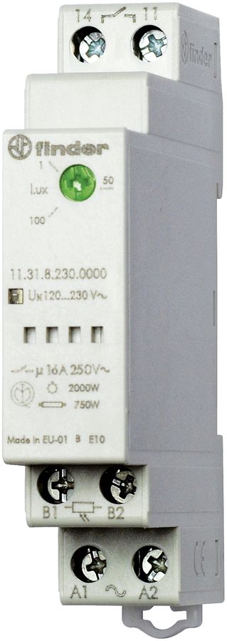 Dämmerungsschalter Finder 11.31 1S 16A 230VAC
