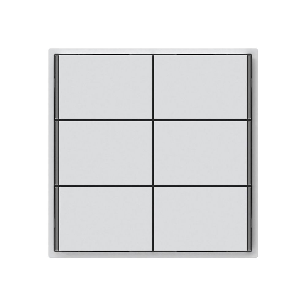 Poussoir KNX KAL 6×touches 6×points actionnables LED blanc