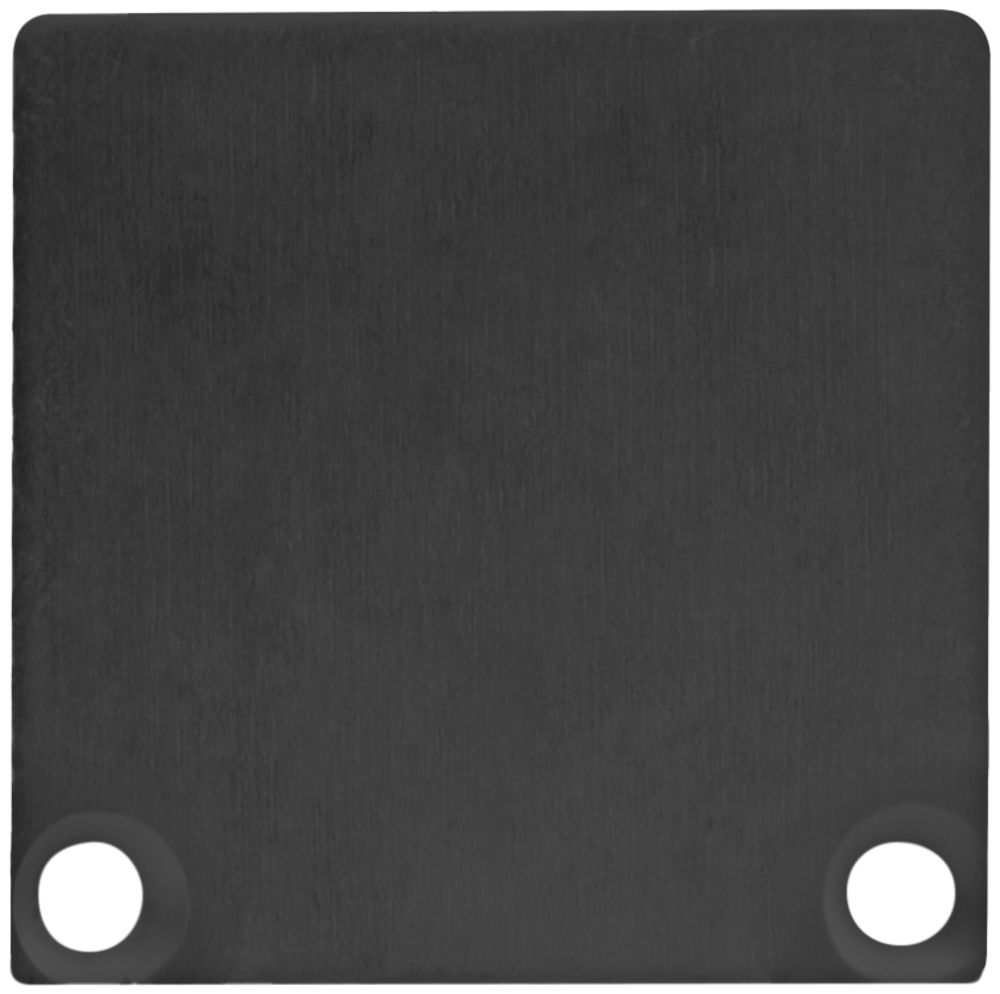 Embout DOTLUX pour profilé/cache aluminium 11J/12J noir 2 pcs avec vis