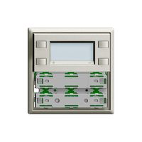 Plaque frontale RTH KNX 1…4×EDIZIOdue gris clair, avec LED RGB