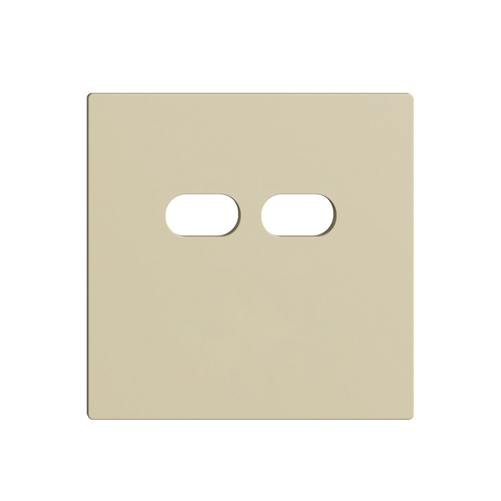 Montageset Feller EDIZIOdue für Steckdose USB 18W 2×Typ C vanille