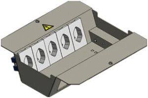 Einbausatz BAK SB 2×5 FLF stehend weiss