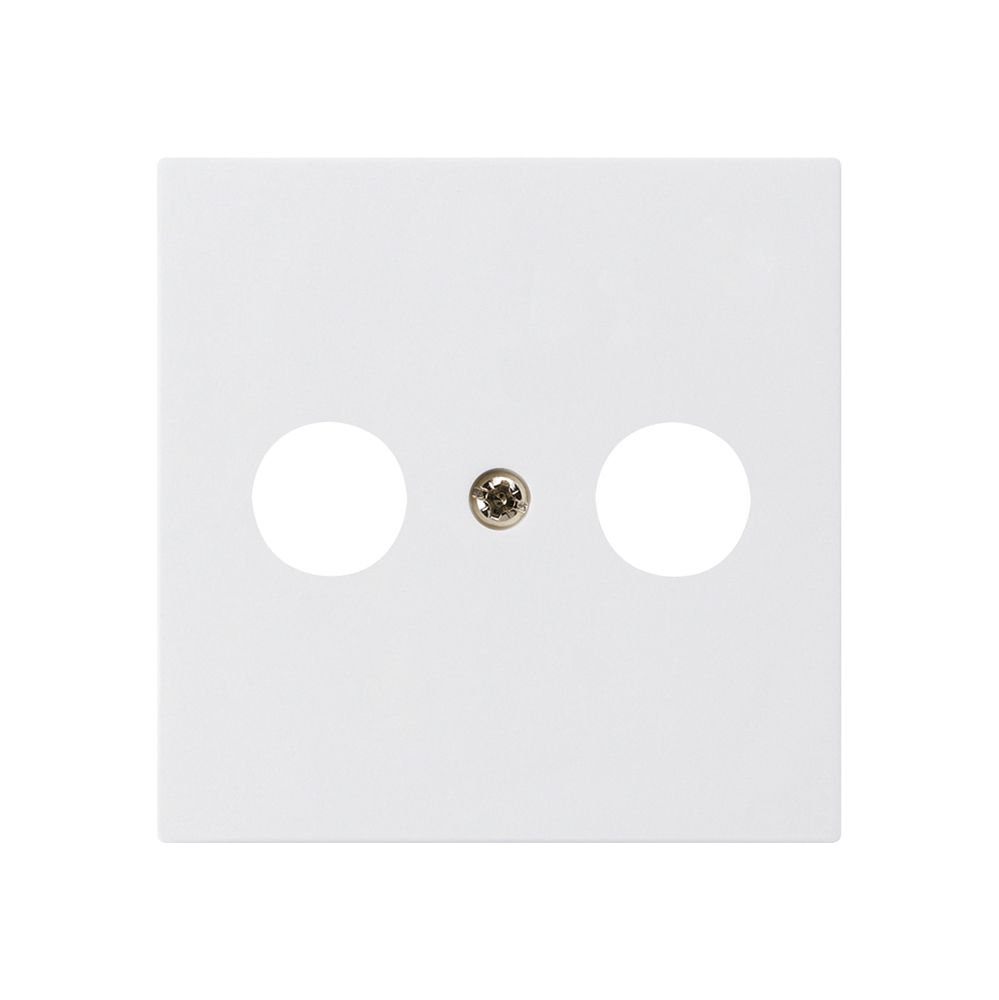 Plaque frontale kallysto blanc pour R/TV 60×60mm