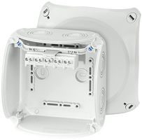 AP-Abzweigdose Hensel KF G mit Klemmen 5×4mm² grau