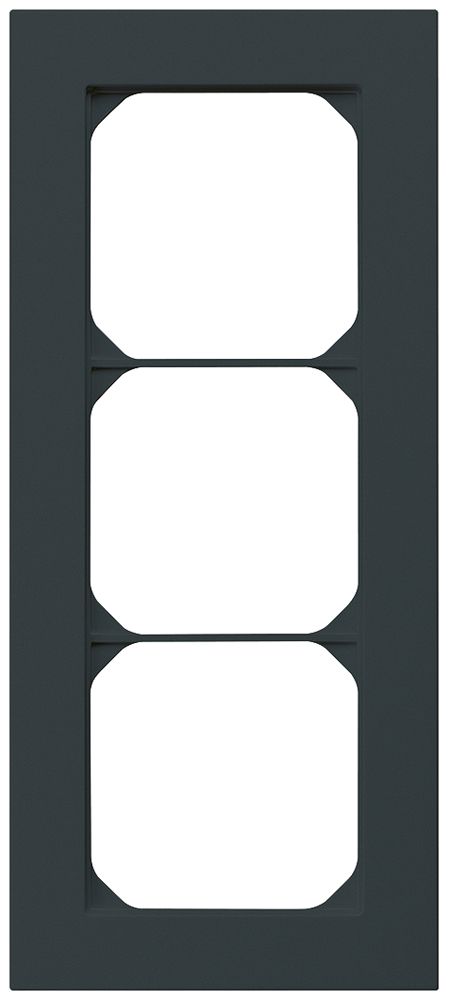 UP-Abdeckrahmen kallysto.pro 3×1 schwarz 94×214mm