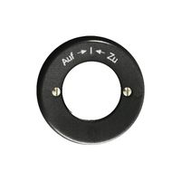 Frontset Auf-I-Zu schwarz, für Schlüsselschwenktaster FH