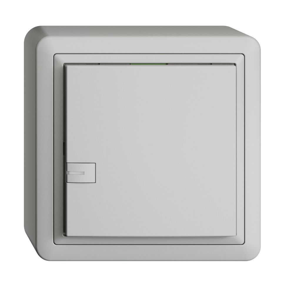 Poussoir KNX RGB AP EDUE, 250mW, a.LED RGB, 1×poussoir, comm.1×touche, grc