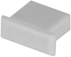 Endstück LDV PF02/EC, zu U-Profil PF02, ohne Einführung, grau