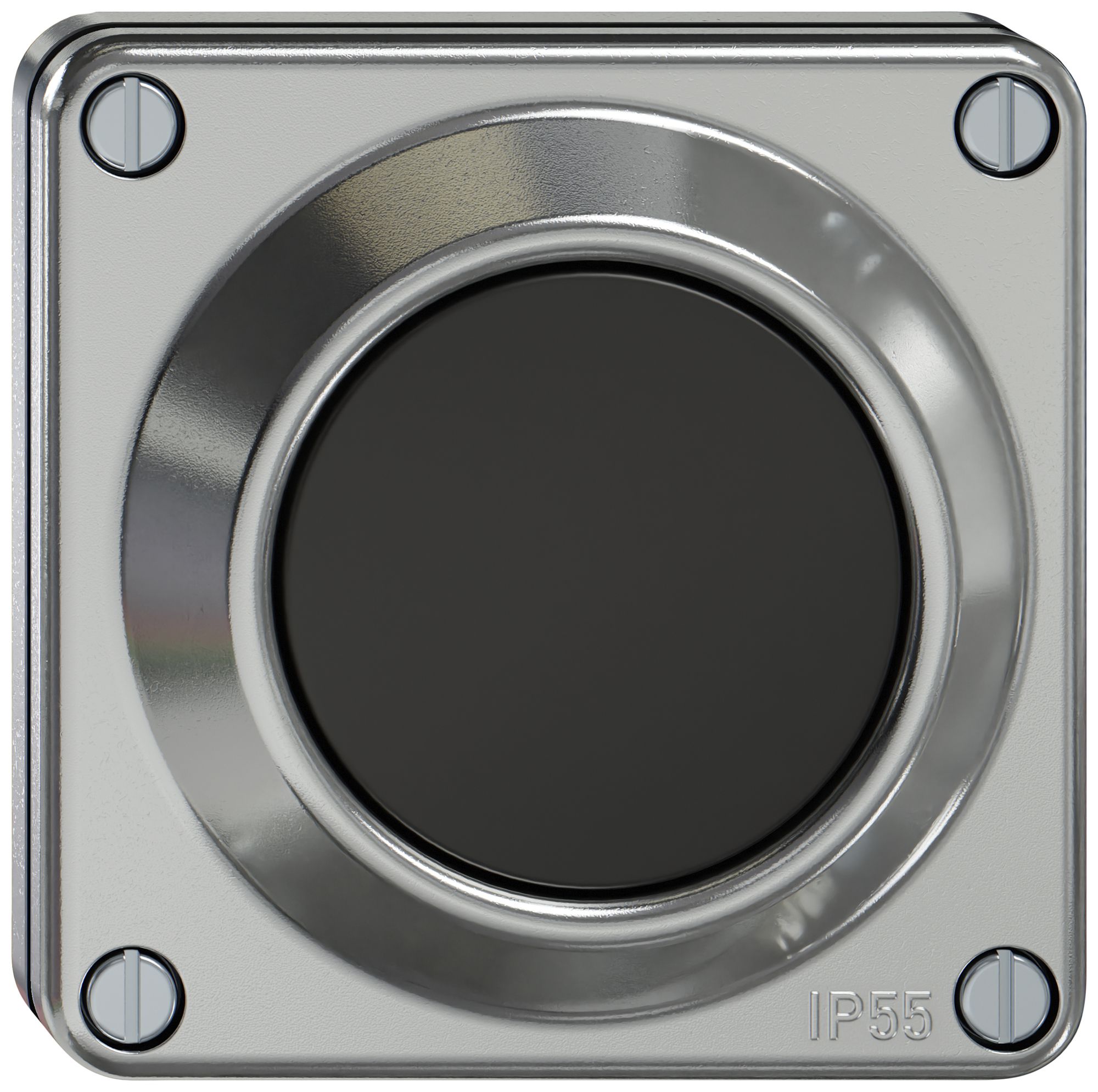 UP-Drucktaster ELEMENT SNAPFIX® 2P 16A 250V 87×87×43mm aluminium