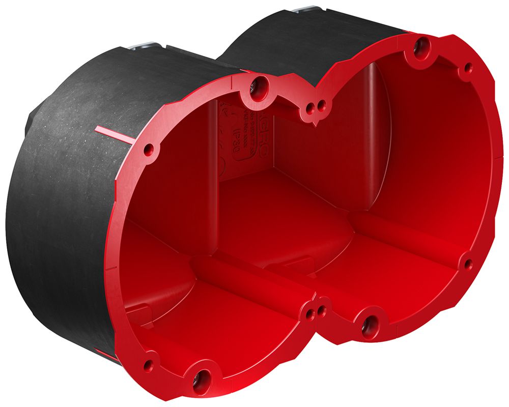 Hohlwanddose AGRO Quickbox Maxi 2×1 Ø83mm EI30-EI90