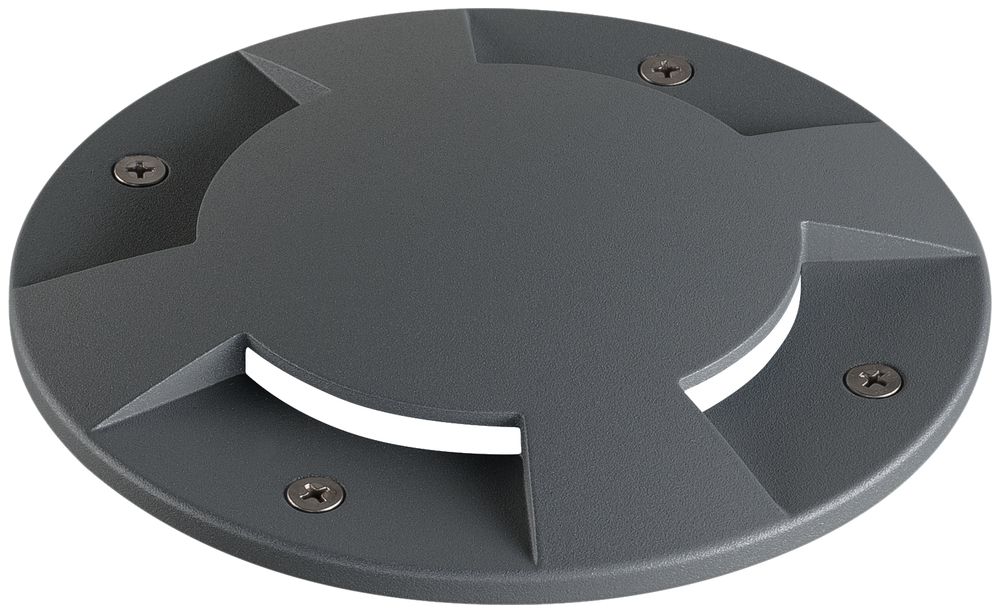 Abdeckung SLV BIG PLOT Aluminium, anthrazit, IP67, 0.5t, 4 Öffnungen