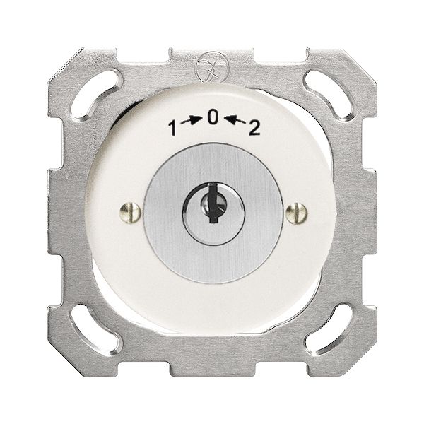 Contact pivotant ENC 1->0<-2 blanc, avec serrure de sûreté